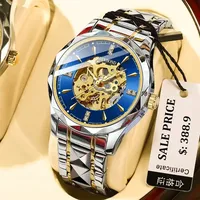 Automatische Uhr Herrenuhren Mechanische Armbanduhr Silber Blau Gold Stahl Uhren