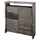 MASSIVMOEBEL24.DE Highboard 131 x 147 x 45 cm Grau
