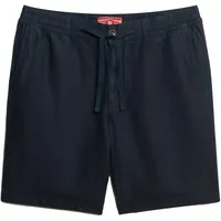Superdry Merchant Linen Kurze Hose - Eclipse Navy -