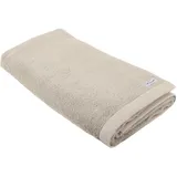 Tom Tailor Unisex Frottier Badetuch, 80x200 cm, beige, Uni, Gr. 80X200