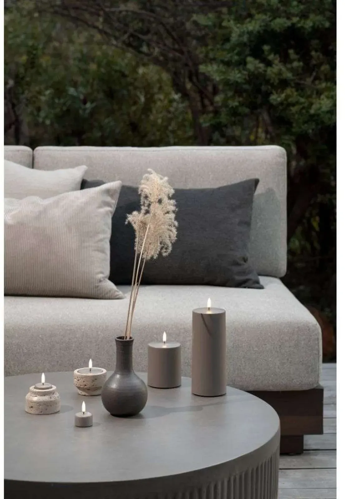LED Kerze Uyuni Lighting, Beige, für Wohnzimmer, Kunststoff - 2.3