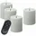 unique candles LED Kerzenset UNIQUE Rustik-Optik H: 15cm mit Batterien Fernb. 4er Set