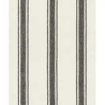 Rasch Textil Rasch Tapete 555639 - Vliestapete mit Streifen in Weiß und Schwarz, Streifentapete aus der Kollektion Lirico