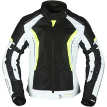 Modeka Khao Air Lady Textiljacke Schwarz/Grau/Gelb 48