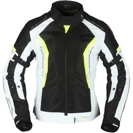 Modeka Khao Air Lady Textiljacke Schwarz/Grau/Gelb 48
