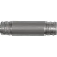 Riegler Rohrdoppelnippel, R 2, Länge 200 mm, Edelstahl 1.4571