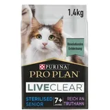 Purina Pro Plan LiveClear Sterilised Senior 7+ Truthahn 1,4 kg
