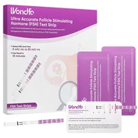 Wondfo FSH-Menopause-Teststreifen, 10 Stück Heimtest, Schneller Hormoncheck zur Menopausenbestimmung