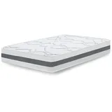 The White Stone Großes Einzelbett Matratze 135x195 Carbon, Antibakteriell, Anti-Milben, Anti-Allergie.| Höhe 16 cm | Italy