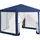 Outsunny Pavillon 3,94 x 3,41 m inkl. 6 Seitenteile Blau