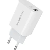 COFI 1453 COFI PD 20W / QC 18W Fast Charge 3.0 PPS Typ-C USB Anschluss Schnell-Ladegerät Netzladegerät 3A Stecker weiß - Weiß
