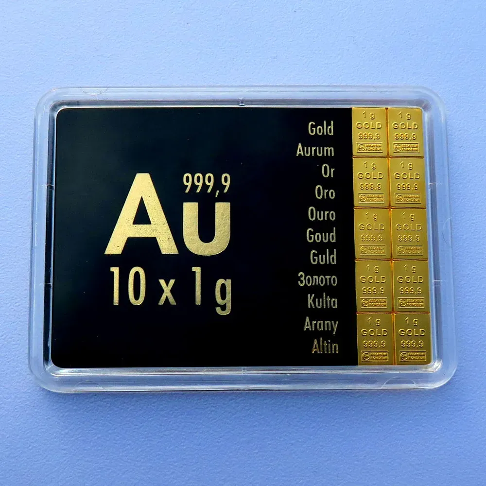 Goldtafel 10 x 1g 