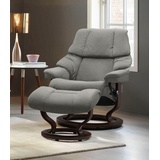 Stressless Stressless® Relaxsessel »Reno«, mit Classic Base, Größe S, M & L, Gestell Braun Stressless® grey Q2 FARON
