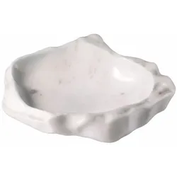 Casa Padrino Luxus Deko Marmor Schale Weiß 25 cm - Luxus Accessoires