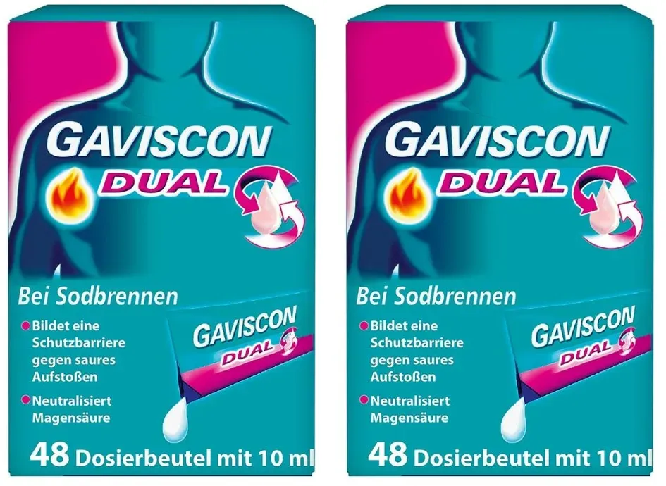 GAVISCON Dual Suspension mit Zweifachwirkung gegen Sodbrennen
