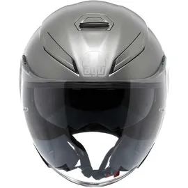 AGV K5 Jet Evo E2206, Motorrad Jet-Helmet, Unisex, Matt Luna Grey, XXL