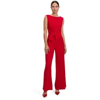 Vera Mont Overall Damen mit weitem Bein (1-tlg) Bunddetail rot XL (46)