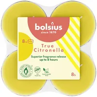 Bolsius Maxi-Lichte Citronella 8 St. gelb