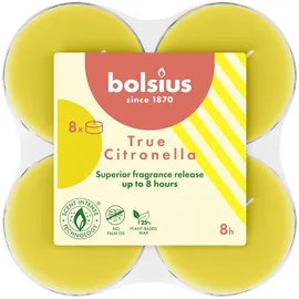 Bolsius Maxi-Lichte Citronella 8 St. gelb