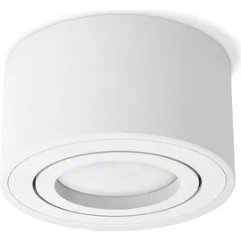 SSC-LUXon CELI-1WM Aufbau Deckenspots LED schwenkbar - mit 4x LED Modul 4W warmweiß 230V - Aufputz Spots weiß