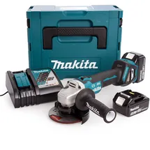 Makita DGA513RT3J inkl. 3 x 5,0 Ah Akku + Ladegerät + Makpac