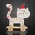 Hellum LED-Figur Tischdekoration Holz H:13cm batteriebetrieben