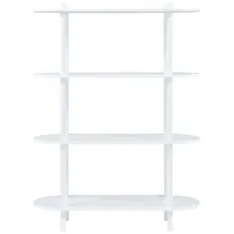[en.casa] Bücherregal Øvre 108 x 80 x 30 cm Weiß