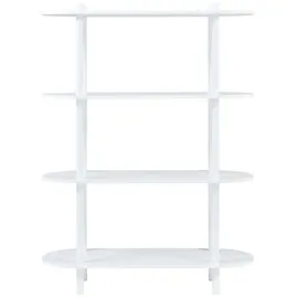 [en.casa] Bücherregal Øvre 108 x 80 x 30 cm Weiß