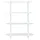 [en.casa] Bücherregal Øvre 108 x 80 x 30 cm Weiß