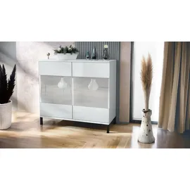 Vladon Bari Büroschrank 92,5 x 83,5 x 35 weiß