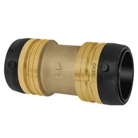 Riegler Gerader Verbinder, Messing, »sharkbite «, für Rohr-Außen-Ã ̧ 54 mm