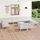 vidaXL Garten-Lounge-Set 13-tlg. weiß Kiefer