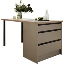 BASIC by Balculina Kücheninsel 180 cm grau