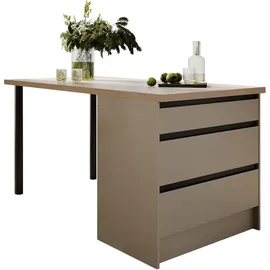 BASIC by Balculina Kücheninsel 180 cm grau