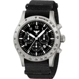 KHS PLASSC.NB Herrenuhr Platoon Solar Chronograph Stahl Natoband