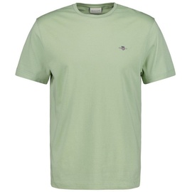 GANT Herren T-Shirt »REG SHIELD SS T-SHIRT«, mit Logostickerei auf der Brust, grün