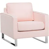 Beliani Sessel Vind Textil 76 x 82 x 82 cm Rosa