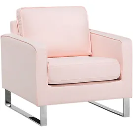 Beliani Sessel Vind Textil 76 x 82 x 82 cm Rosa