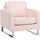 Beliani Sessel Vind Textil 76 x 82 x 82 cm Rosa