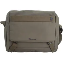 DISCOVERY Laptoptasche "Downtown", Gr. B/H/T: 12cm x 45cm x 28cm, grün (khaki), Kunstfaser, unifarben, Taschen Laptoptasche, aus rPet Polyester-Material