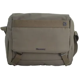 DISCOVERY Laptoptasche "Downtown", Gr. B/H/T: 12cm x 45cm x 28cm, grün (khaki), Kunstfaser, unifarben, Taschen Laptoptasche, aus rPet Polyester-Material