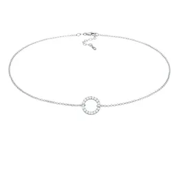 Elli Halskette Choker Kreis Zirkonia Trend 925 38 Damen 