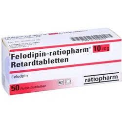 FELODIPIN-ratiopharm 10 mg Retardtabletten 50 St