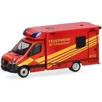 HERPA 098755 - Mercedes-Benz Sprinter '18 Fahrtec Rettungswagen Feuerwehr 1:87