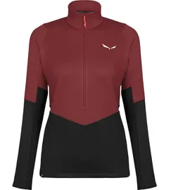 Salewa Puez Polarlite Fleece Mit Halbem Reißverschluss - Rot - XL