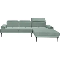 Musterring Ecksofa MR 4580, mit Kopf- und Sitztiefenverstellung, Metallfuß chrom, 288 x 193/220cm grün