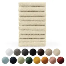Blumtal Gästehandtuch 30 x 50 cm beige 10 St.