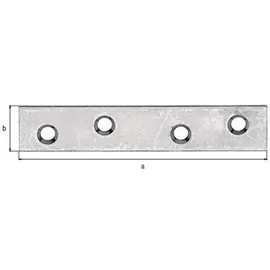 GAH Alberts Flachverbinder 80 mm x 15 mm x 1,75 mm 100 Stück