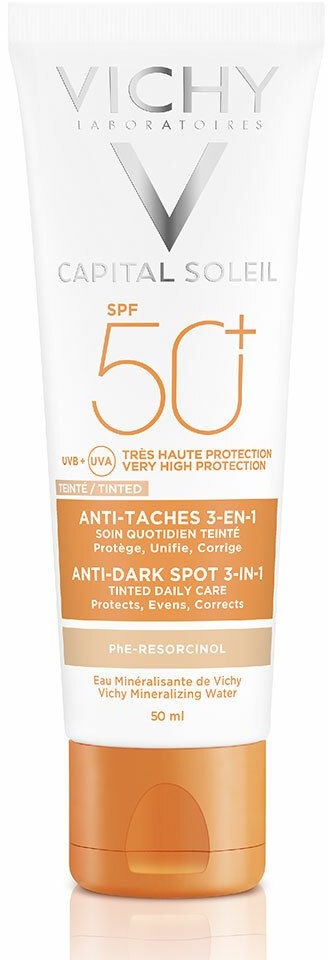 VICHY Capital Soleil Soin anti-tâches teintée SPF50+ Tube 50ml 50 ml crème protection solaire