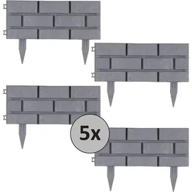 Hti-Living HTI-Living, Beeteinfassung Steinmauer Grau